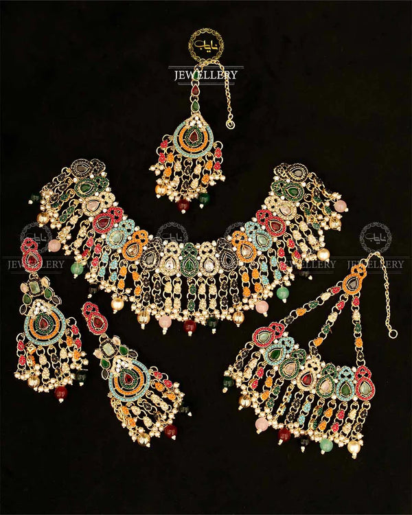 Tayyaba Bridal Set BR-804-Golden