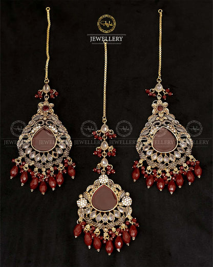 Designer Big size Earrings Tika E-304